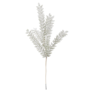Snowy Green Leaf Stem 28"