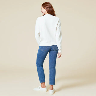 Softies Solid Marshmallow Crop Cardigan in Almond