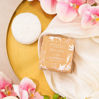 Spongellé Private Reserve Tobacco Vanilla Spongette next to product box 