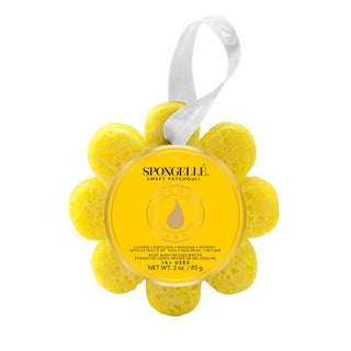 Spongellé Sweet Patchouli Wild Flower Soap Sponge with white ribbon
