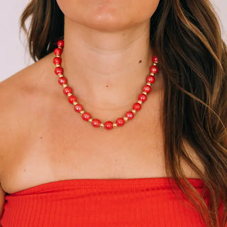 Stars & Stripes Red Necklace