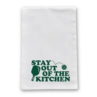 Stay Out of the Kitchen Pickleball Tea Towel