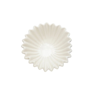 Stoneware Fluted Bowl in White