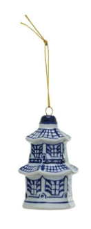 Stoneware Ginger Jar Assorted Ornament blue and white chinoiserie