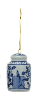 Stoneware Ginger Jar Assorted Ornament blue and white chinoiserie