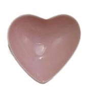 Stoneware Heart Shaped Dish, 4 Colors pink