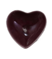 Stoneware Heart Shaped Dish, 4 Colors purple