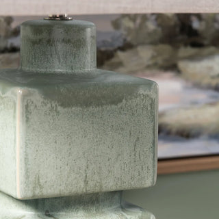 Stratton Table Lamp
celadon green ceramic linen shade