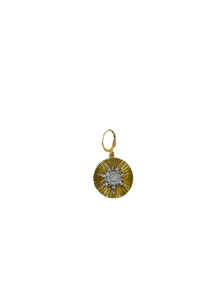 Sunburst Coin Scarf Charm