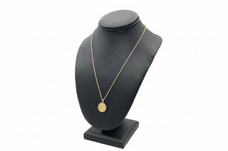 Sunshine Gold Initial Necklace C