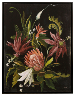Tamara Day Flower Light I Framed Canvas