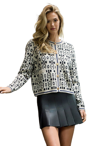 THML Black Pleated Leather Mini Skirt