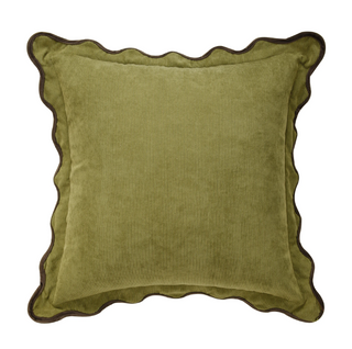 Tamara Day Designer Green & Khaki Pillow