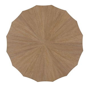 Tamsin Side Table - Natural top round scallop