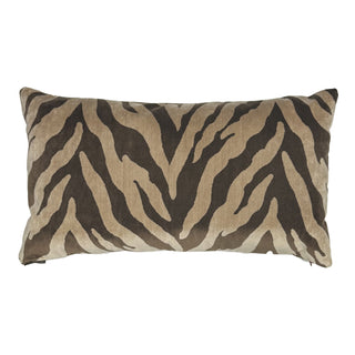 Zebra patterned pillow velour fabric