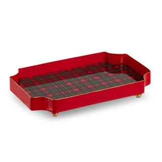 Tartan Plaid Trinket Tray 7"