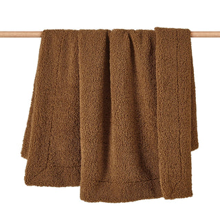 Teddy Throw Blanket in Umber brown