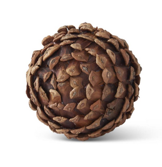 Textured Filler Ball Assorted 3.5" pine cone