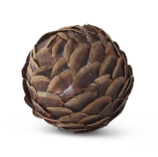 Textured Filler Ball Assorted 3.5" pine cone