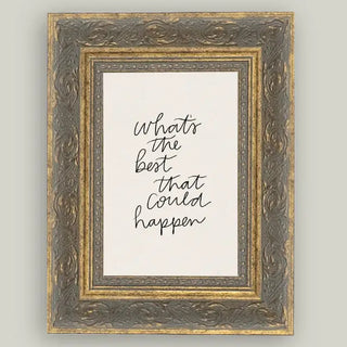 The Best that Could Happen Framed Antique Art 5"x7"