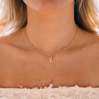 Timeless Gold Cross Necklace