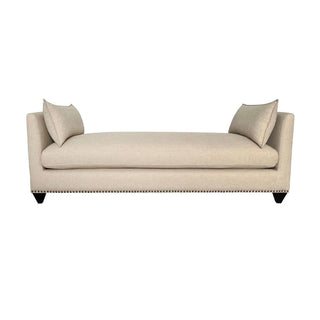 Townhouse linen upholstered settee 