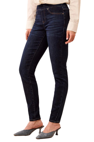 Tribal Audrey Pull-On Full-Length Jegging, Deep Ocean