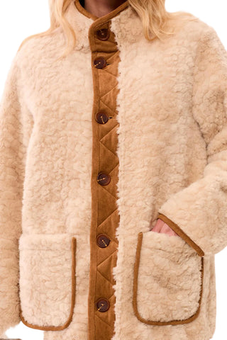 Tribal Reversible Coat in Walnut