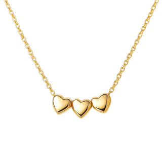 Bara Boheme Triple Bubble Heart Necklace