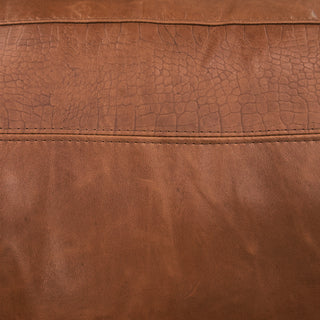 Close-up of brown leather texture