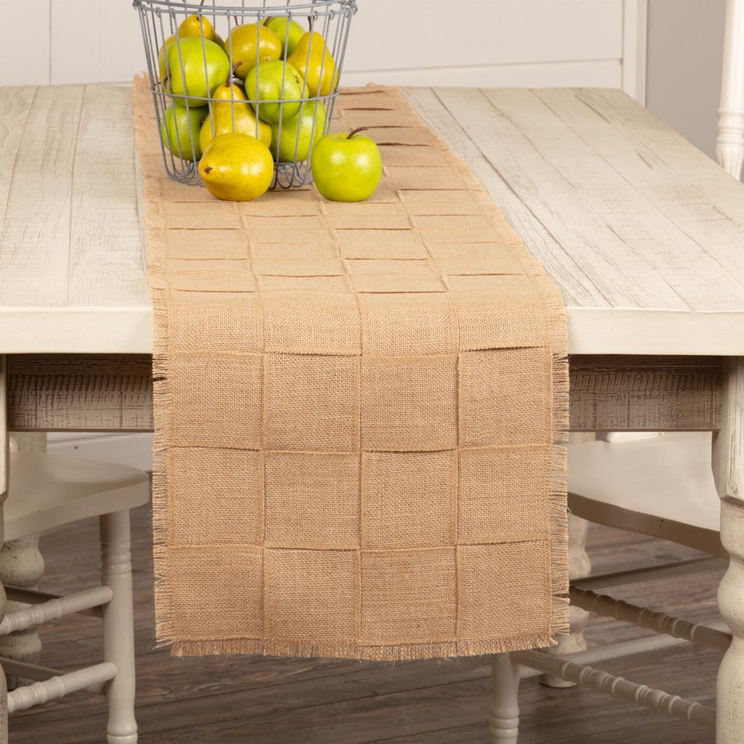 Jute Basket Weave Table Runner