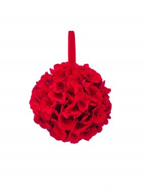 Velvet Cherry Blossom Kissing Ball 4.5"