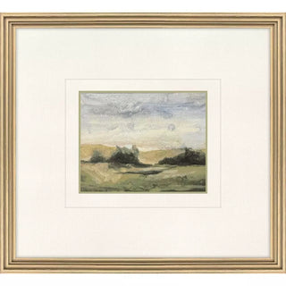 Verde Vista Artwork Assorted gold frame tree blue green landscape