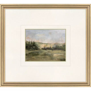 Verde Vista Artwork Assorted gold frame tree landscape blue green