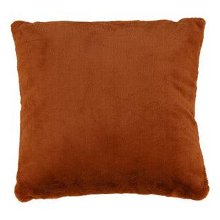 Vickerman Pillow in Orange 22 by 22 burnt orange rust plush faux fur
