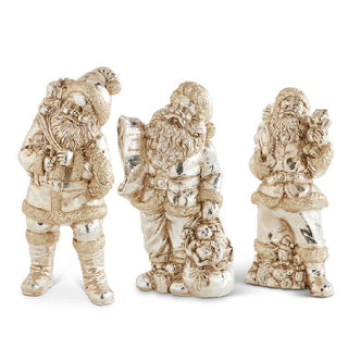 Vintage Santa Figurines Assorted gold