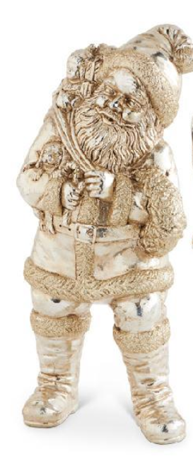 Vintage Santa Figurines Assorted sack on back