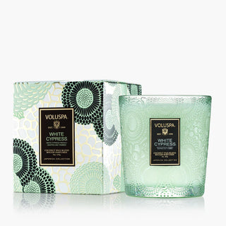 Voluspa White Cypress Classic Candle