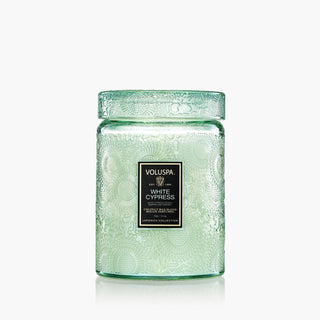 Voluspa White Cypress Large Jar Candle