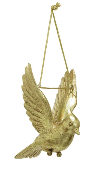 Gold Cardinal Ornament Assorted
