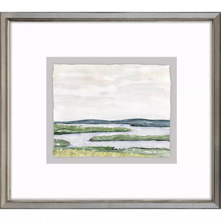 Waterside Marsh Artwork Assorted shadow box silver frame