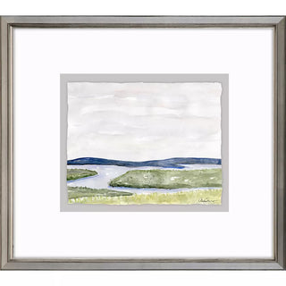 Waterside Marsh Artwork Assorted shadow box silver frame