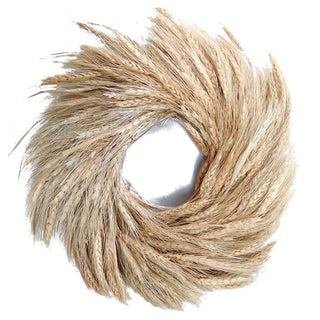 Wheat Grass Wreath in Natural 23.5" beige natural fall autumn
