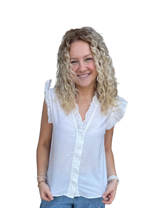 Person wearing a white blouse 