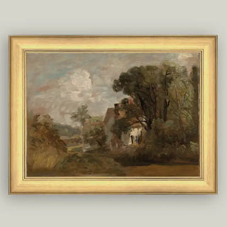 Willy Lott's House Framed Antique Art 17"x13"