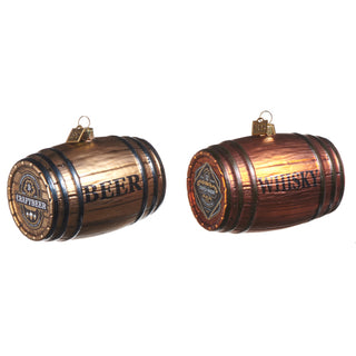 Wine Whiskey Barrel Ornament Assorted beer whiskey