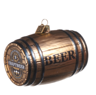 Wine Whiskey Barrel Ornament Assorted beer