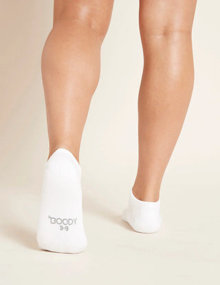 Women's Low Cut Cushioned Sneaker Socks White, Ankle Socks, Organic Bamboo