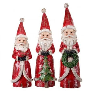 Wood Carved Santa Assorted