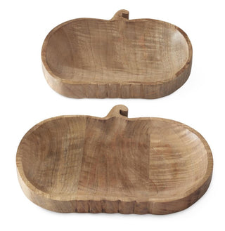 Wood Pumpkin Tray Assorted Sizes mango wiid